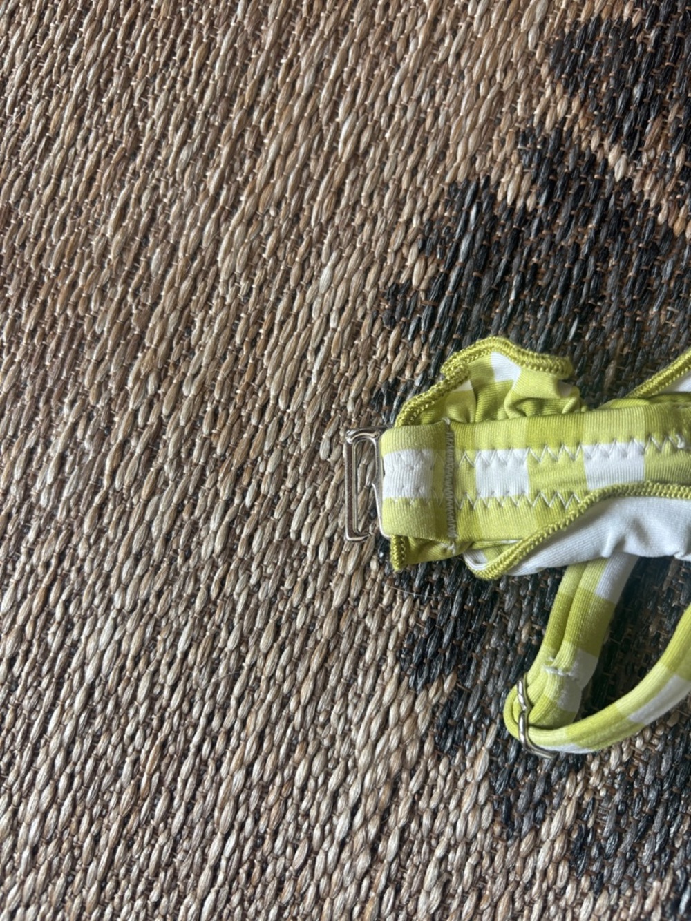 wild fable Lime Gingham Ruffle Bikini - Picture 6 of 12